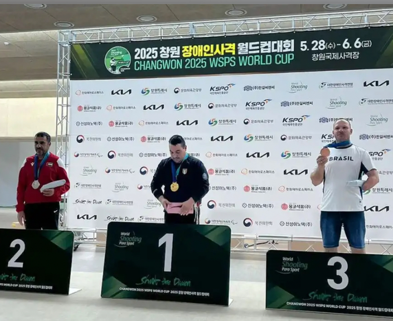 Alexandro Basso fatura medalha inédita para o Brasil no tiro esportivo