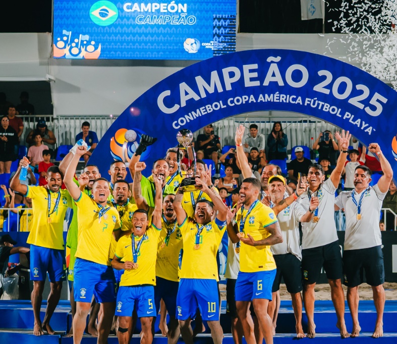 Brasil conquista a Copa América de Beach Soccer pela quarta vez