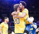 Brasil faz seu melhor jogo na Liga das Nações de vôlei e tira invencibilidade da Eslovênia