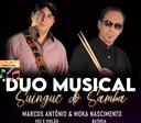 Duo Musical Suingue do Samba é atração no Mercado da 74 em Goiânia