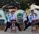 Festival Bon Odori realiza apresentação de 'taikos' em praça de Goiânia