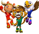 Fifa apresenta trio de mascotes para a Copa do Mundo de 2026