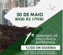 Goiânia sedia 1º Seminário de Insolvência Empresarial