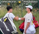 João Fonseca faz treino especial com Alcaraz antes da estreia em Wimbledon