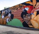 Mural de Jessica Muriel leva arte e cores ao Setor Negrão de Lima em Goiânia