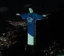 Projeção no Cristo Redentor convida fiéis para Totus Tuus em Goiânia
