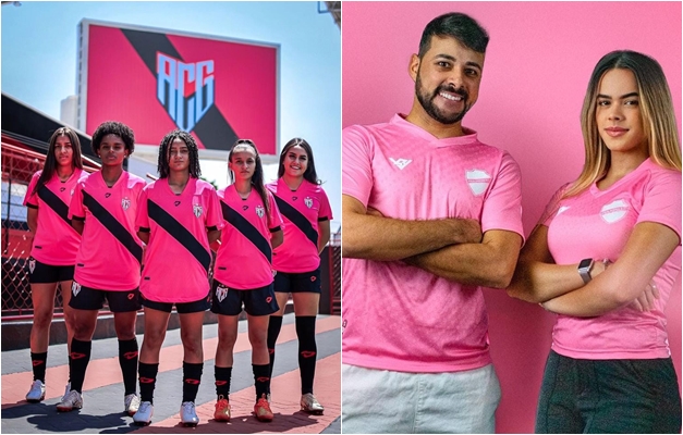 Times de Goiânia lançam camisas em alusão ao Outubro Rosa