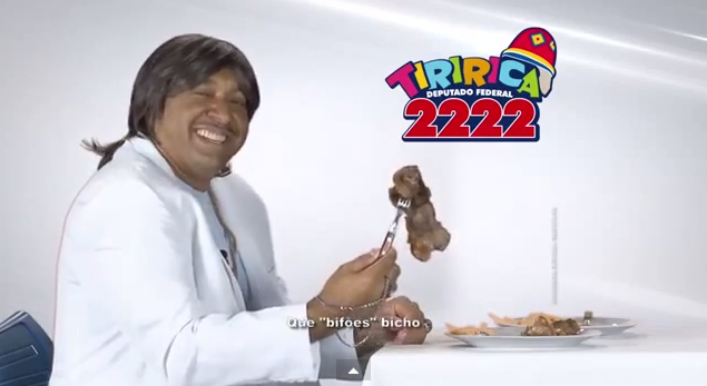 Tiririca faz paródia de comercial da Friboi em campanha política