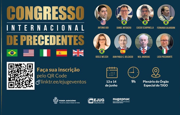 TJGO realiza Congresso Internacional de Precedentes em Goiânia