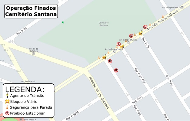 Dia de Finados terá alterações no trânsito próximo a cemitérios –  Departamento de Trânsito