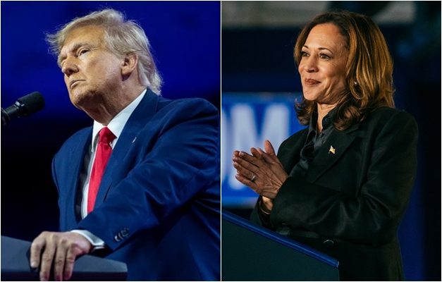 Trump e Harris empatam com 49% cada, mostra pesquisa do Emerson College