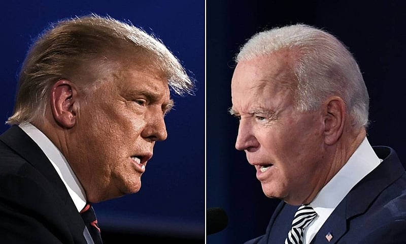 Trump reage com críticas à desistência de Biden
