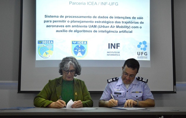 UFG firma parceria com Instituto de Controle do Espaço Aéreo da Aeronáutica