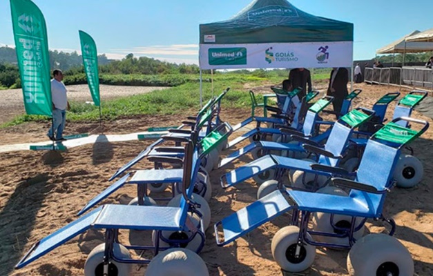 Unimed Goiânia participa do 'Praia Acessível' na temporada Araguaia 2019