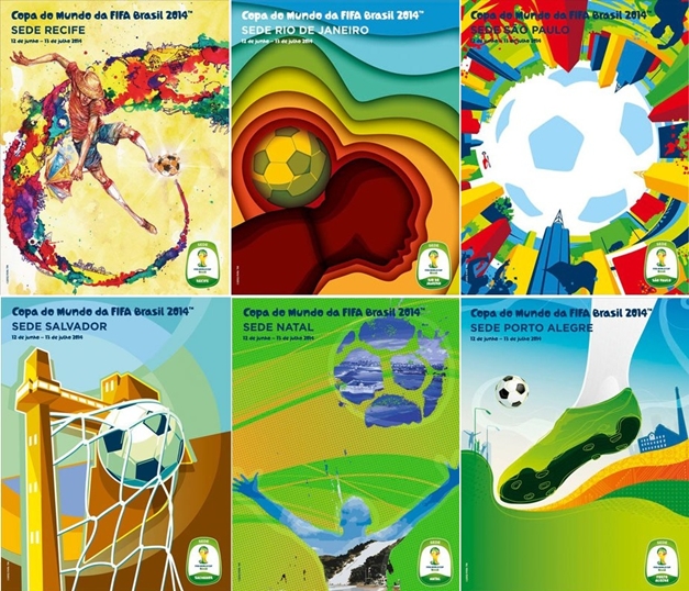 Fifa divulga cartazes promocionais das cidades-sede da Copa do Brasil