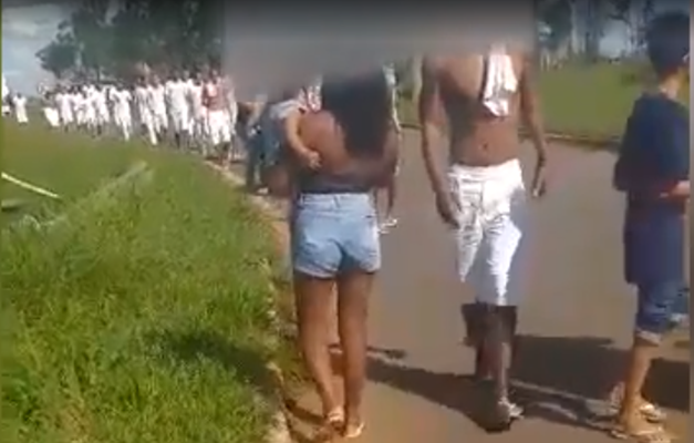 Vídeo mostra detentos do semiaberto deixando a Papuda, no DF