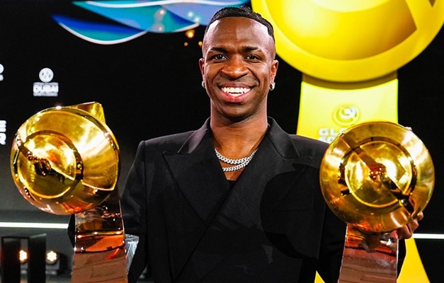 Vinícius Júnior é eleito o melhor do mundo pela Globe Soccer Awards