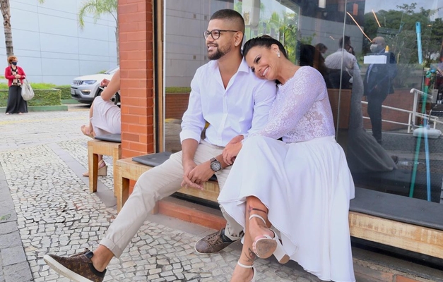 Viviane Araújo se casa com Guilherme Militão