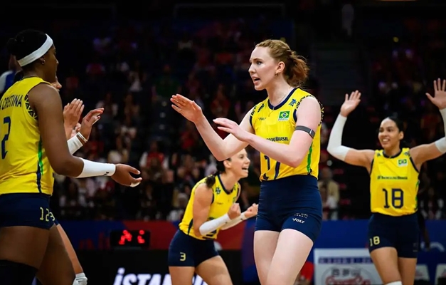 Vôlei: seleção feminina bate Bélgica na 2ª semana da Liga das Nações