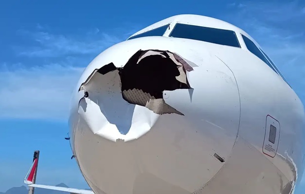 Voo da Latam retorna ao Galeão após avião colidir com pássaro