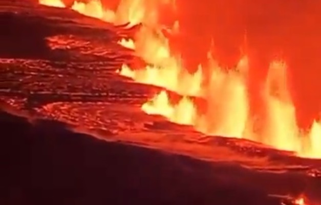 Vulcão entra em erupção ao sudoeste da Islândia